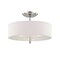 Designers Fountain 15.75in Palatial 3-Light Chrome Interior Incandescent Ceiling Light Semi Flush Mount 84211-CH - alternate 1